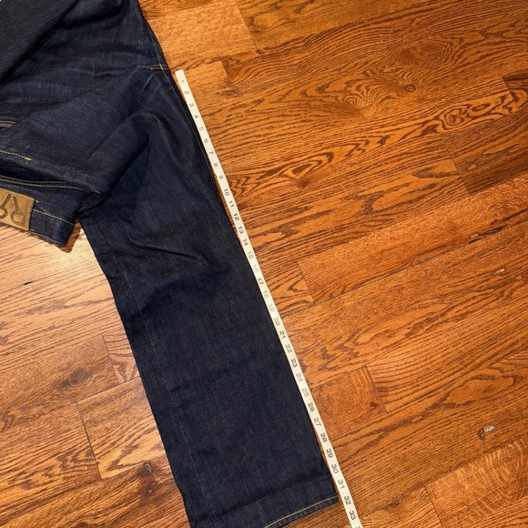 Double RL RRL Ralph Lauren Japanese Woven Selvedge Jeans Straight Fit Mens 34x32 - Picture 8 of 9